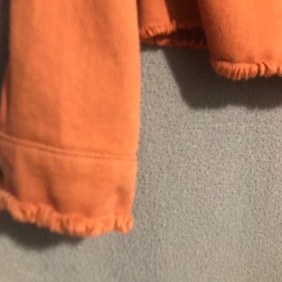 Girls Rust Color Jean Jacket - Picture 4 of 4